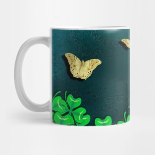 clover and butterflies Mug